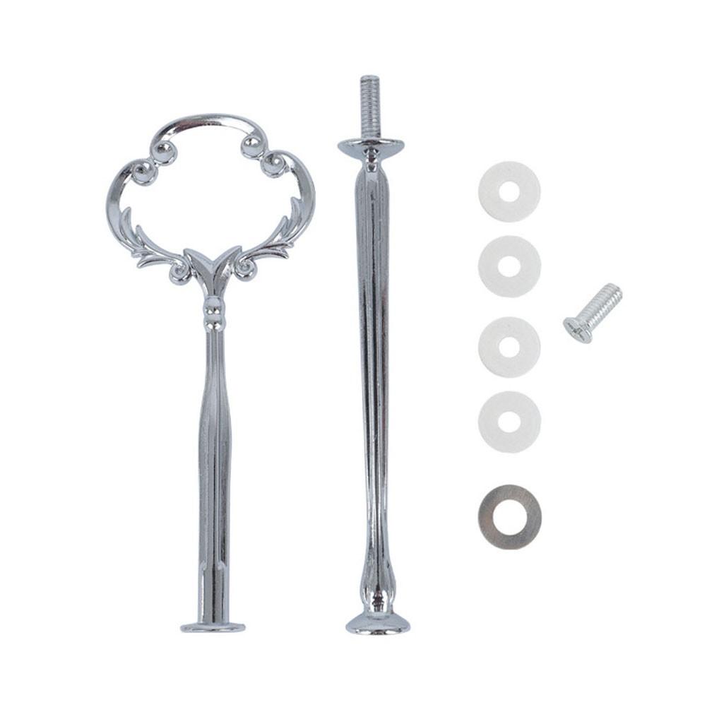 1 шт. Подставка для торта в европейском стиле, серебристая, съемная