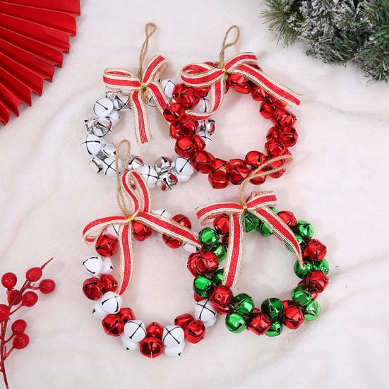 Колокольчики Венок Украшения Маленькие 8 Дюймов Рождественские Четкий Звук Колокольчики