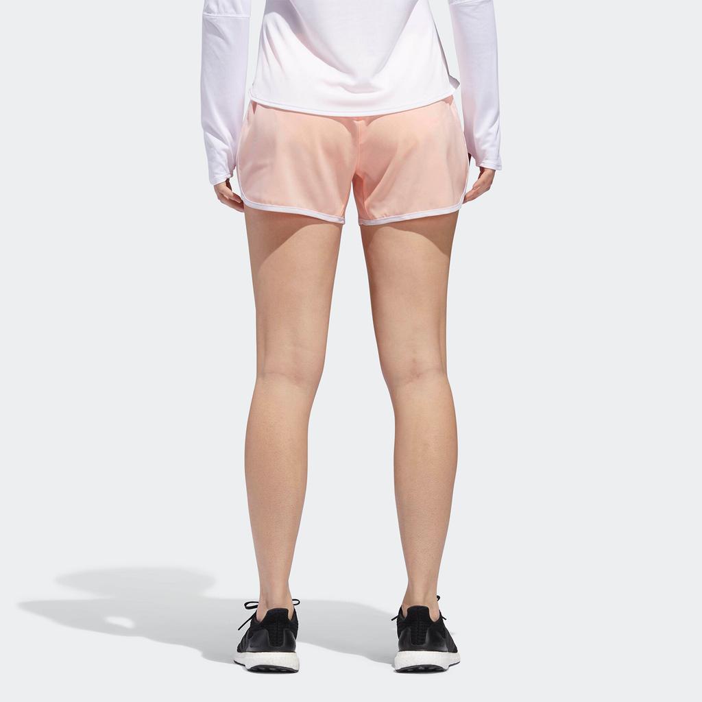 adidas M10 Короткие, средней талии, удобные, эластичные, в полоску, приятные для кожи, повседневные шорты, женские шорты, оранжевые CZ3510
