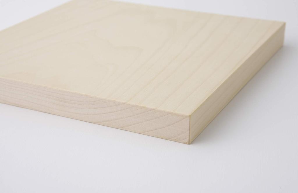 Woodpecker Cutting Board Ginkgo Wooden Made In Japan Natural Wood Ginkgo Wood Cutting Board (Perfect Square)