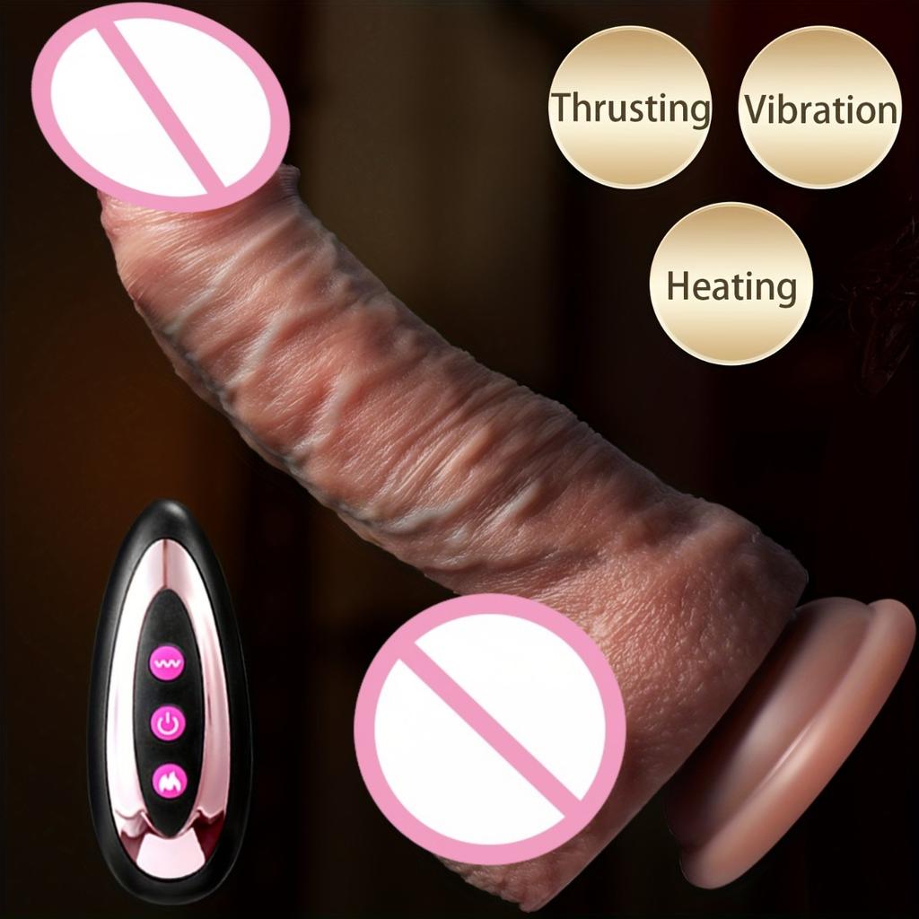 Реалистичный дилдо телескопический вибратор большой пенис с подогревом вибрирующий стимулятор клитора анальная пробка женский мастурбатор игрушки для секса для взрослых