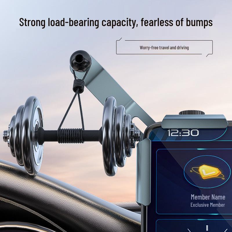 Универсальный автомобильный держатель для телефона с телескопической регулировкой на 360° для больших экранов