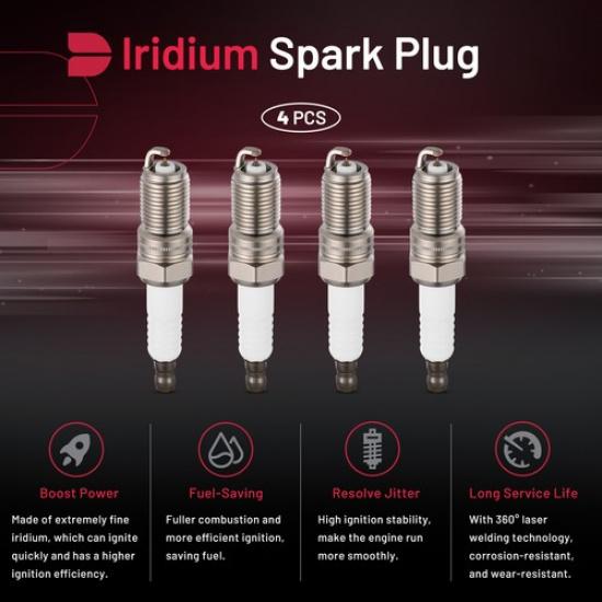 RS12YC Set Of 4 Iridium Spark Plugs For Rover 2000 1968-1971 L4 2.0L