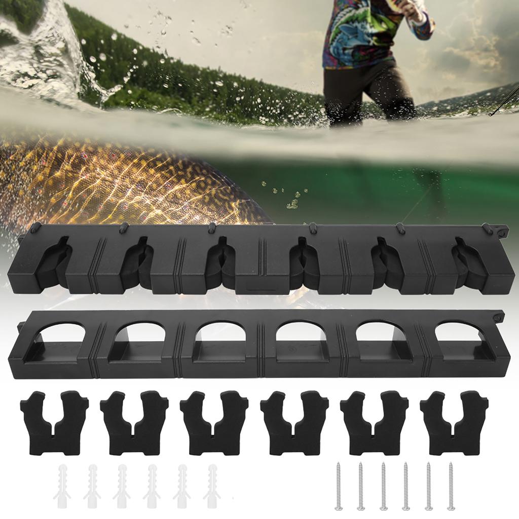 ABS Plastic Fishing Pole Rod Display Stand Fixing Storage Bracket Holder Tackle
