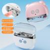 Детская электрическая машинка для стрижки ногтей со светодиодной подсветкой, перезаряжаемая, 3 скорости, автоматический триммер для ногтей, для детей, взрослых, пожилых людей, кусачки для ногтей, полировщик, шлифовальная машинка