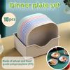 10Pcs Spit Bone Dish Household Food Grade Plastic Spit Bone Dish Square Set Dining Table Garbage Plate