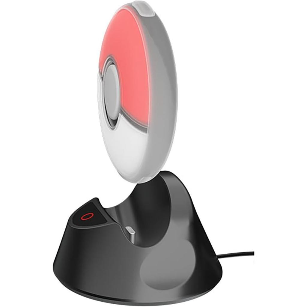 Portable Charging Dock with Silicone Protective Case for Pokémon GO Plus+ Charging Station Charger with Display Light,Poke Ball GO Plus  Accessories