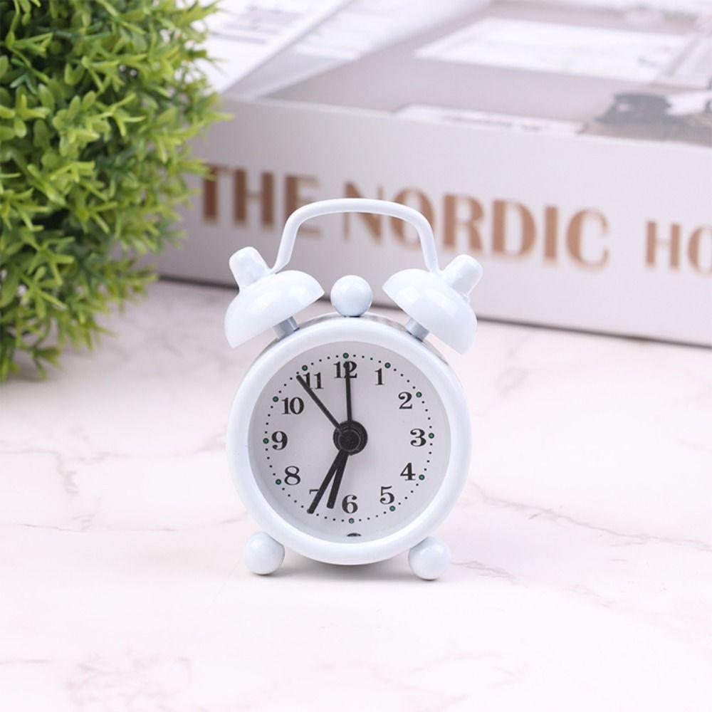 Classic Bedside Alarm Clock Simple Small Table Clock 6 Colors Mini Alarm Clock Bedside