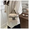 Fashion Straw Handbags Top-handle Bags For Women  Casual Versatile Crossbody Shoulder Bag With Chain Strap  Summer Bucket Bags