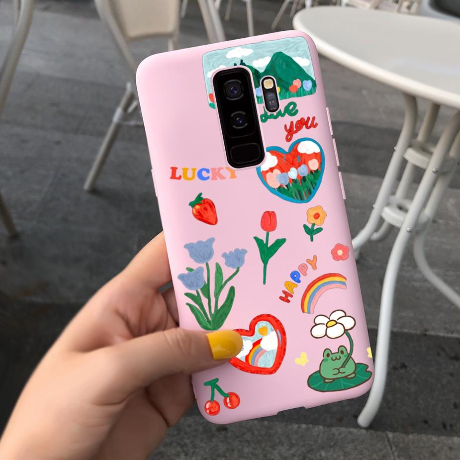 Чехол для Samsung Galaxy S9 Plus Новый Модный Художественный Расписной Чехол Мягкий Тонкий ТПУ Чехол для Телефона Для Samsung S9 S9+ Galaxy S 9 Чехол Coque