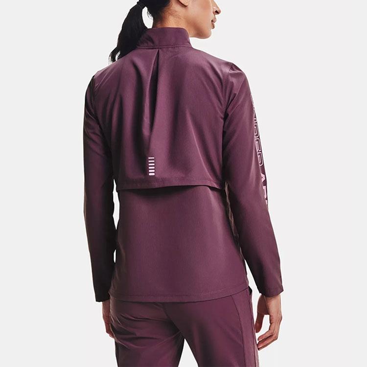 Under Armour Rain Jackets Women's Purple Stand Collar Moderate Other Unisex 1369344-554