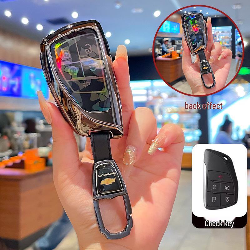 Премиальный чехол для ключа Chevrolet Equinox 2025 с металлической пряжкой - Аксессуары с полным покрытием