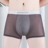 Мужское нижнее белье из ледяного шелка, летние тонкие немаркирующие брюки, мужские молодежные шорты-боксеры, быстросохнущие дышащие шорты, шорты для головы