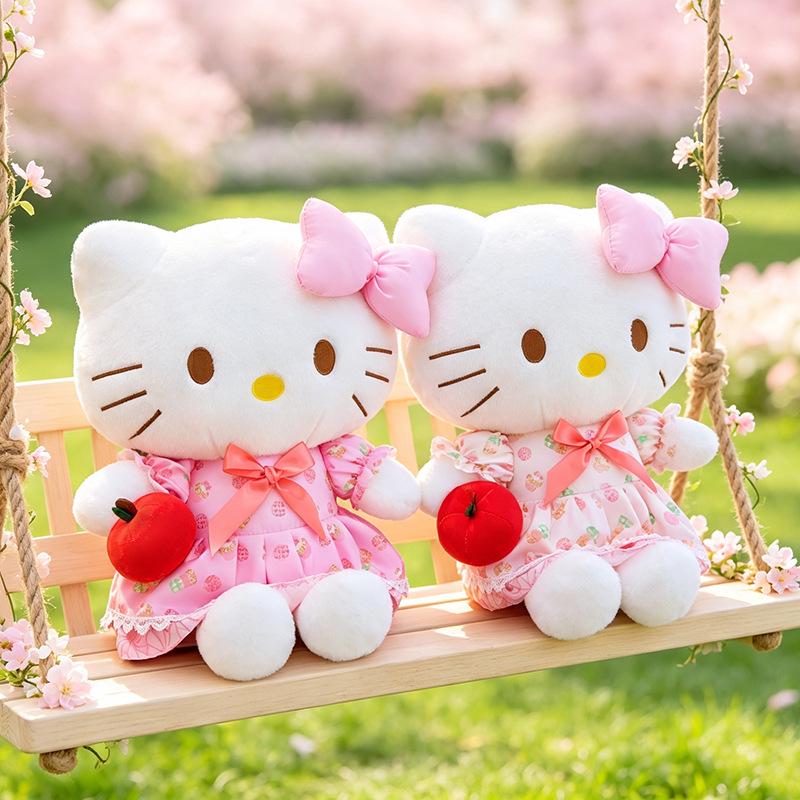Новая плюшевая кукла Apple Hello Kitty - Милый Кот KT Игрушка Подарок на День Рождения