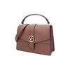 Michael Kors MK Greenwich Сумка-тоут через плечо из кожи с клапаном и золотым логотипом-буквой Минималистичная модная Женские сумки Коричневая 30H1GGRS2L-LUGGAGE