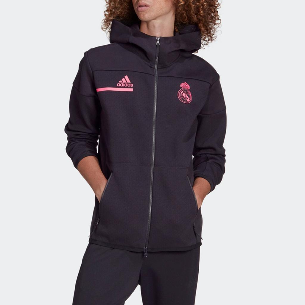 adidas Толстовка с капюшоном Real Madrid ZNE, мужская спортивная одежда, черная GN4983