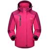 Альпинизм на открытом воздухе для осени и зимы [Gopune] Женская куртка, парка, одежда, для походов, треккинга, ветрозащитная, дышащая, с капюшоном, (Розовый, 3 л)