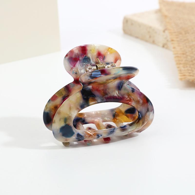 Ретро французская черепаховая заколка для волос из ацетата с полостью для боковой челки