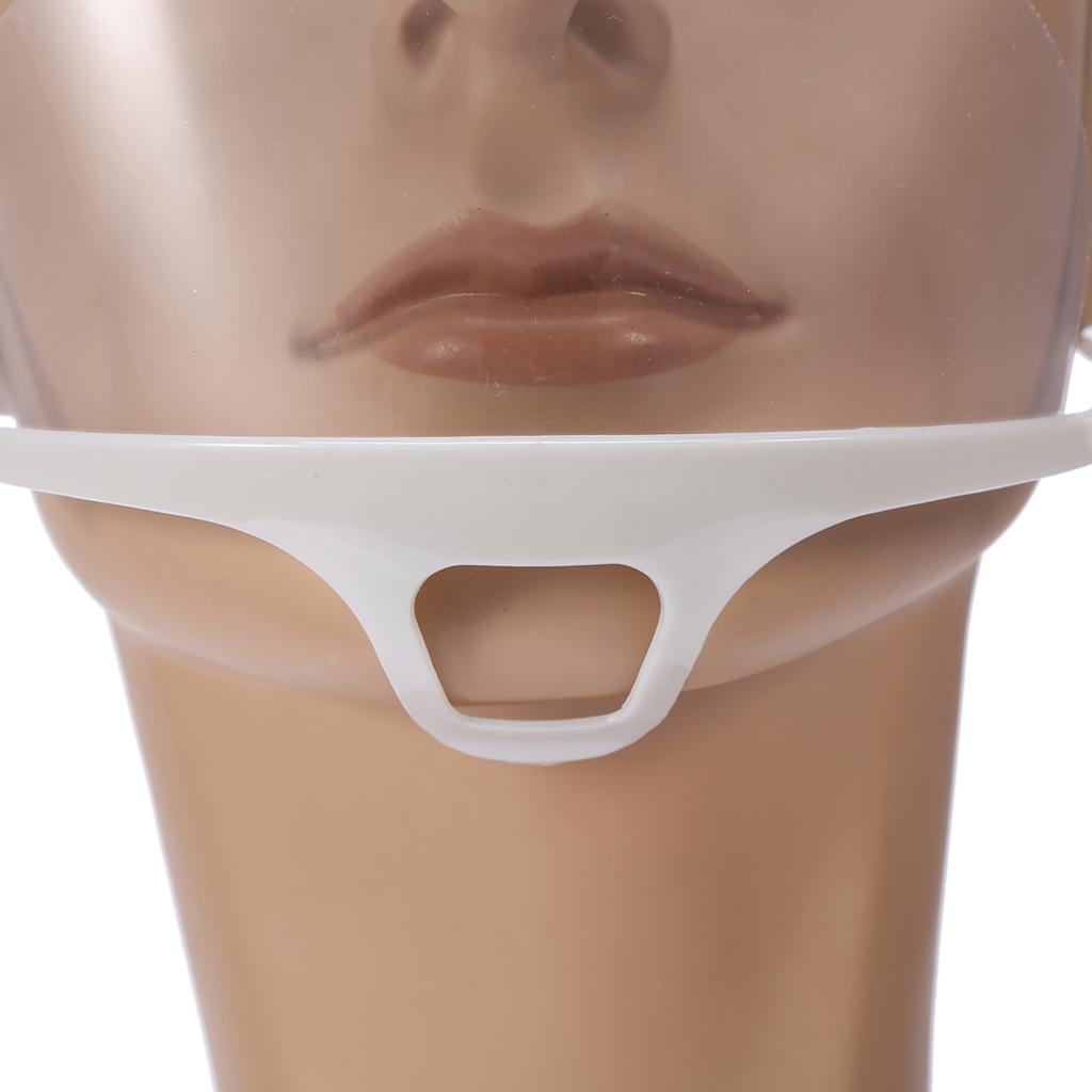 10 шт. Умная постоянная защита от запотевания Прозрачная пластиковая маска Удобный многоразовый респиратор