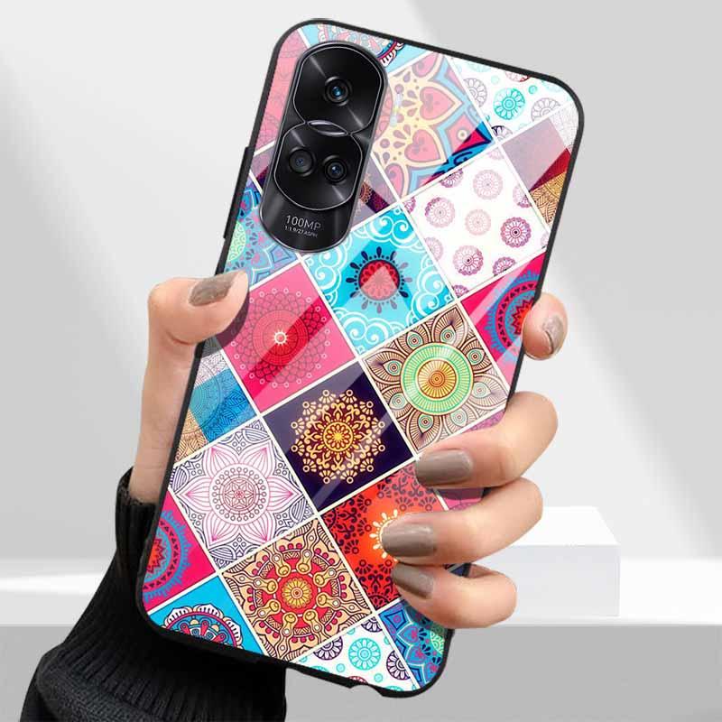 Закаленное Стекло Жесткий Чехол Для Honor 90 Lite 5G Чехол Милый Мраморный Funda Coque Для Honor 90 Pro Honor90 90Lite 90Pro Оболочки Телефона