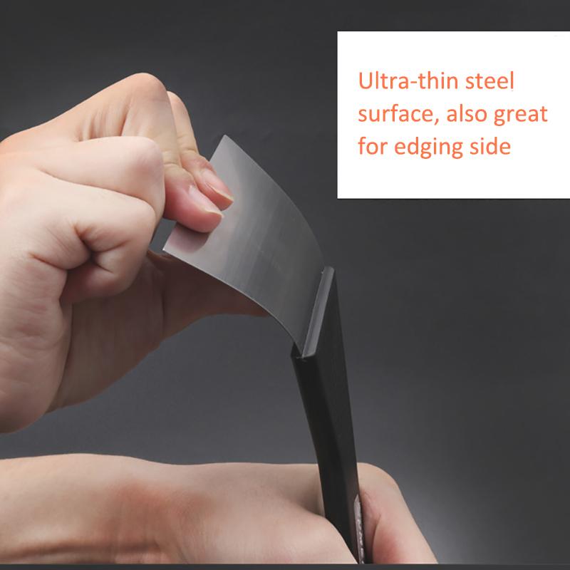TOFAR Stainless Steel Scraper For Window Foil Solar Protection Tinting Film Wrap Heat Ironing Film Applicator Edge Plug Squeegee