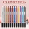 12 Color Highlighter Eyeshadow Pencil Waterproof Glitter Matte Nude Eye Shadow Makeup Pigment Cosmetics Blue White Eyeliner Pen