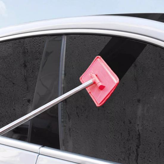 Швабра для мытья окон с длинной ручкой, инструмент для чистки лобового стекла, аквариума, автомобильного внутреннего стекла, стеклоочистителя для ванной комнаты, кухни, столешницы, стеклянных стен, окон