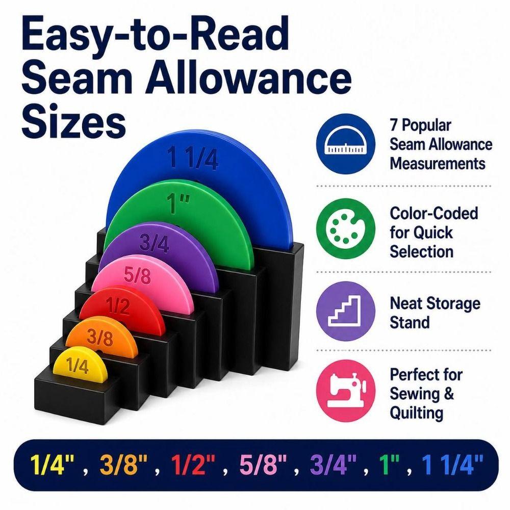 Seam Allowance Marking Seam Allowance Discs PLA Seam Allowance Tool Sewing Projects