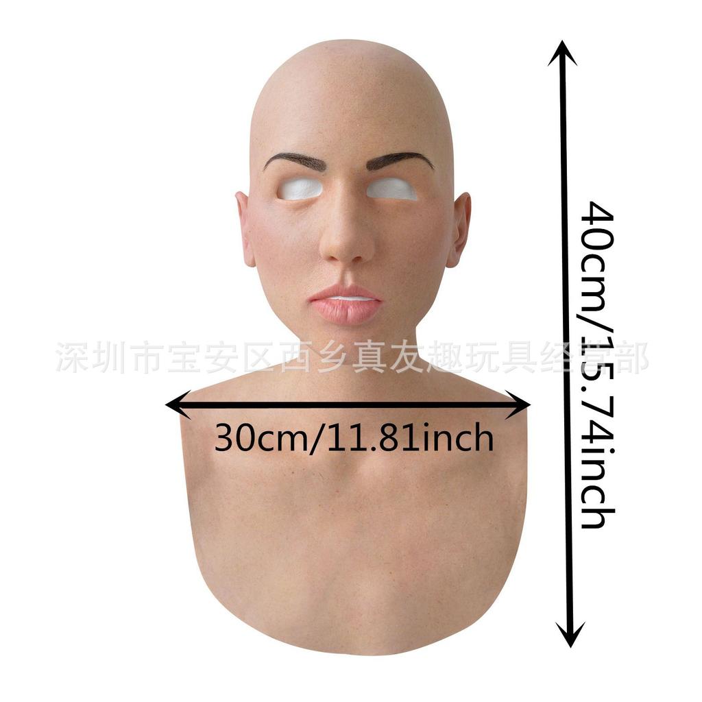 Old Man William Headgear, Old Lady Headgear, Wig, Elderly Mask, Halloween Imitation Human Latex Mask