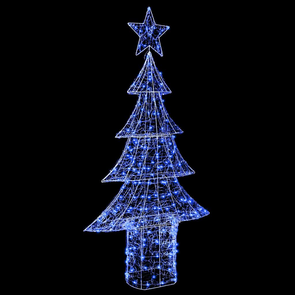 Christmas Tree with 240 Blue LEDs 180 cm Acrylic