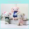 Очаровательная плюшевая игрушка мишка Тедди из короткого плюша с набивкой из ПП хлопка, милый маленький мишка, украшение для рюкзака, для подарков розовый, голубой, зеленый