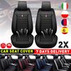 2pcs Universal Car Seat Covers Set Front Rear Seat Covers Leather Cushion Car Chair Seats Protector Mat Car Accessories 4 Season