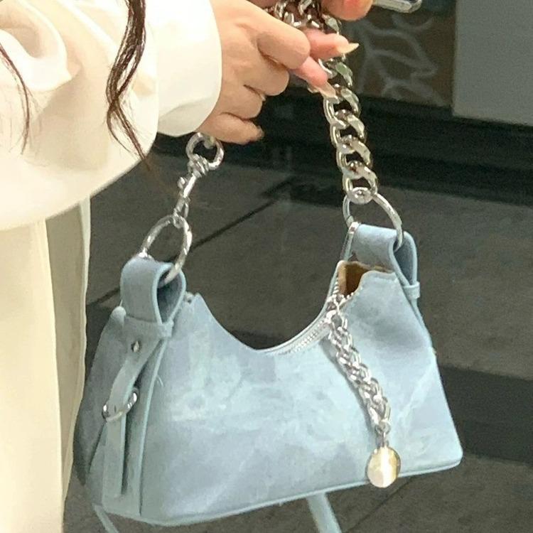 Сумка через плечо Niche Chain Jeans, женская, с французским полумесяцем, универсальная сумка через плечо