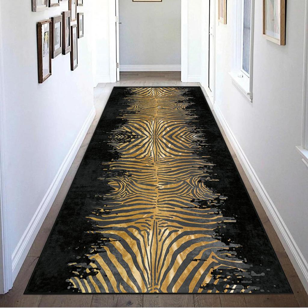 EPeddler Home Modern Zebra Pattern Digital Printing Washable Non-Slip Leather Base New Generation Living Room, Bedroom, Hallway Carpet