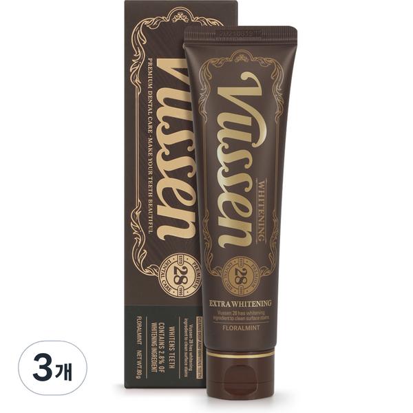 Osstem Busen 28 Отбеливающая зубная паста с цветочным вкусом мяты, 80 г, 3 шт.
