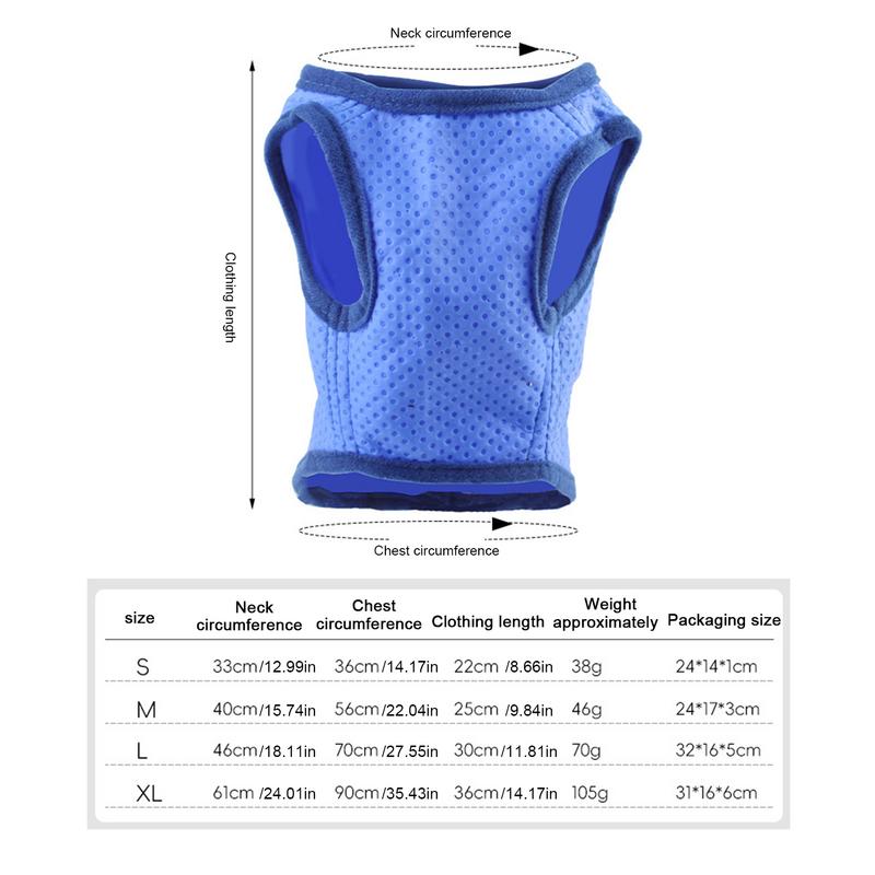Breathable Dog Vest Breathable Quick-Drying Cooling Vest Comfortable Skin-Friendly Dog Vest Fashionable Pet Clothing For Outdoor