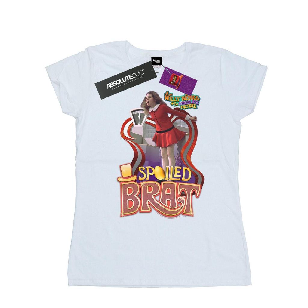 Willy Wonka And The Chocolate Factory Womens/Ladies Spoiled Brat Cotton T-Shirt