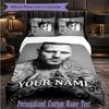 Personalized 3Pcs Bedding SetKontra K Custom Text Duvet Cover Pillowcase Set Bedroom Gift