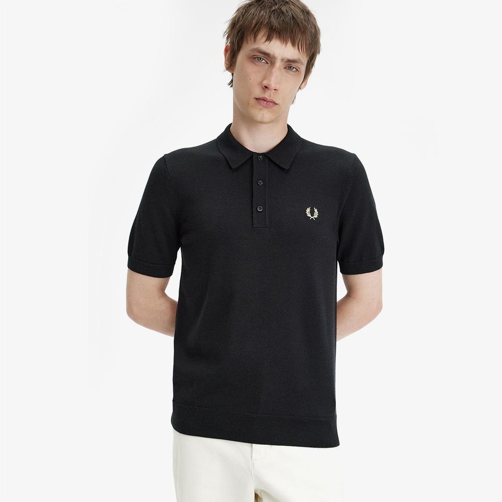 FRED PERRY [Sharp] Classic Merino Wool Knit Shirt (198) Afpm2417623-198