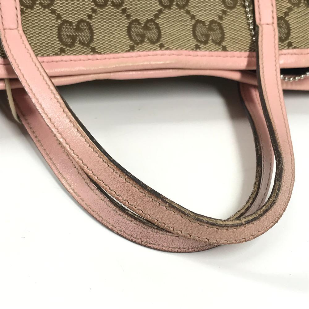 Gucci 271101 GG Попугай Папагалло Сумка-тоут с брелоком Ручная сумка розовый/бежевый