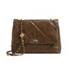 Chic Pu Leather Quilted Chain Shoulder Bag Fashionable Vintage Style For Women