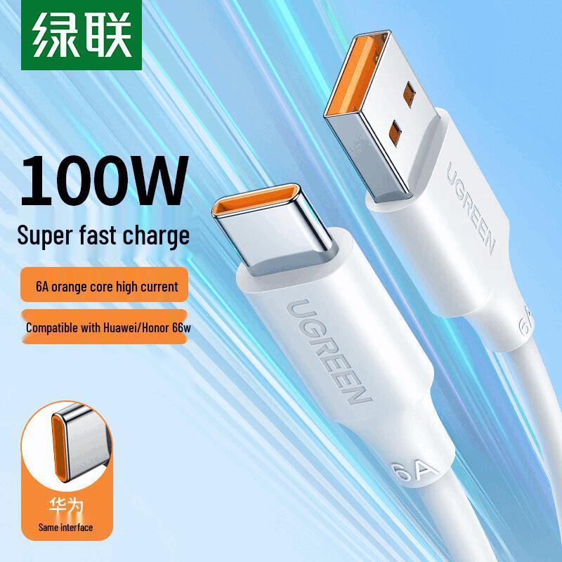 Ugreen Кабель US303 Type-C 100W 6A для быстрой зарядки