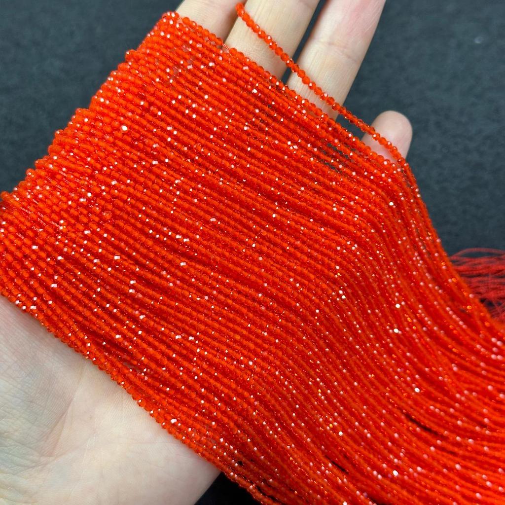 2 мм редкоземельный стеклянный кристалл граненые бусины кисточка ключица цепочка браслет ожерелье аксессуары