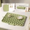 Коврик для сушки посуды Термостойкий силиконовый кухонный коврик для сушки Нескользящий коврик для кухонной столешницы Предотвращает скопление воды для горячих кастрюль сковородок Приготовление еды
