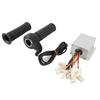 Controller Throttle Handle Set Aluminum Alloy Shell Brushed Controller Rubber Long Wire Grip for