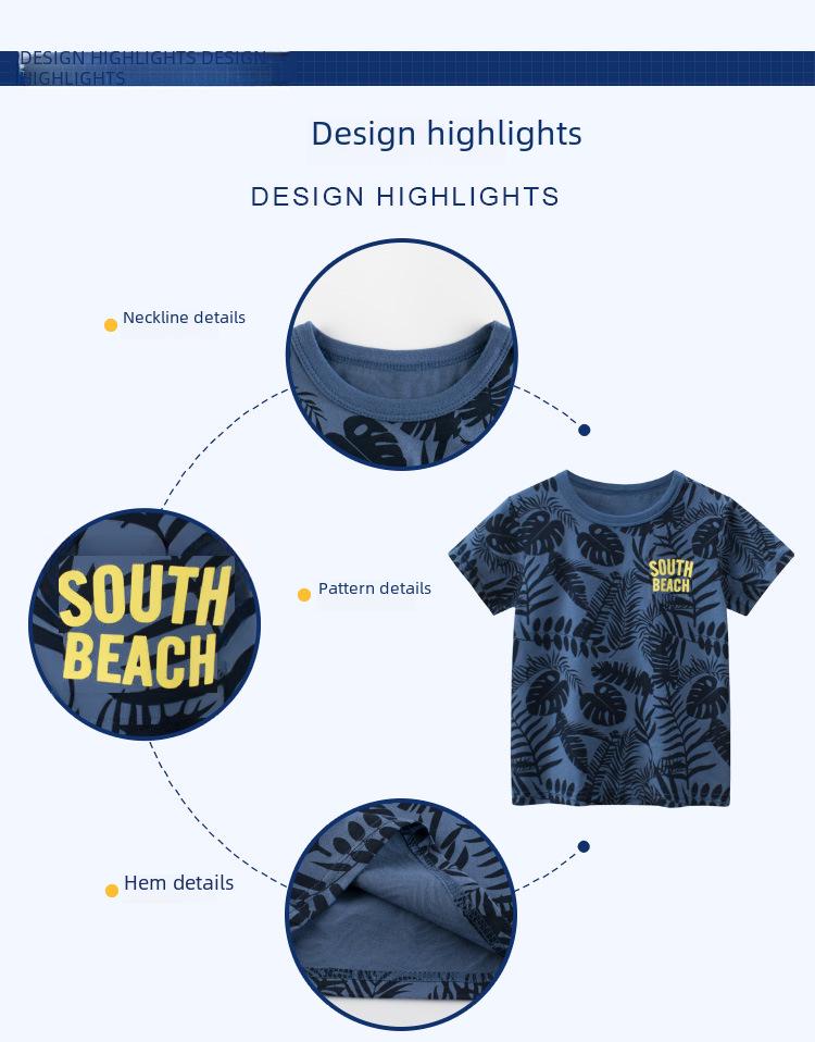 2025 Summer Korean Boys' Short-Sleeve T-Shirts & Baby Clothes