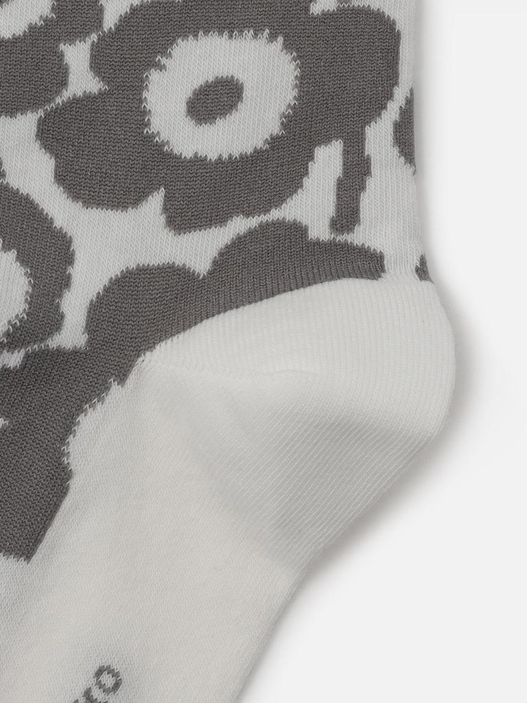 Marimekko Kirmailla Unikko Socks, Women's, Size 34, Gray and White, 52_1_52229191498