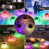 2Pcs Solar Floating Pool Lights With Rgb Color Changing Waterproof Led Light