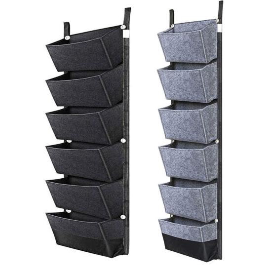 Мешок для посадки Водонепроницаемая многослойная конструкция Устойчивый к коррозии Увлажняющий садовый декор большой емкости 6 карманов Настенная сумка для выращивания цветов