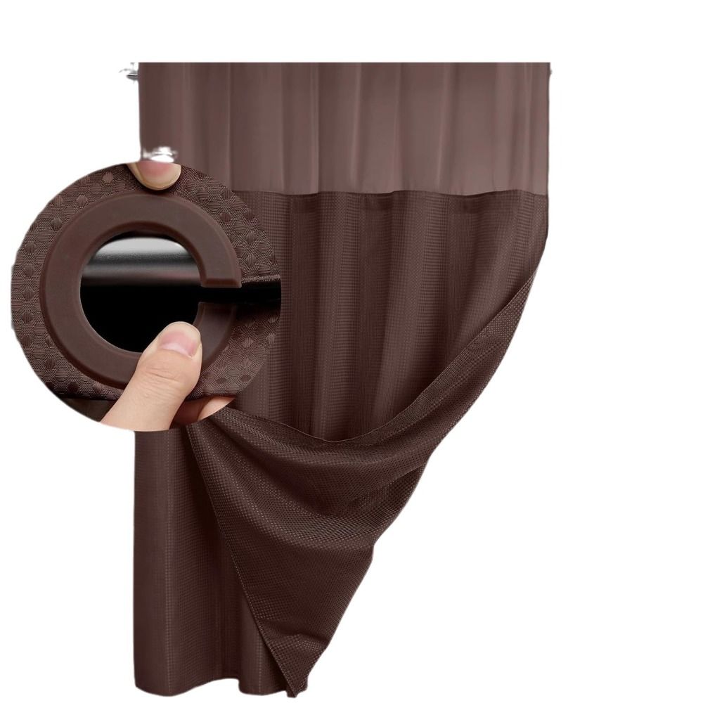 Водонепроницаемая вафельная шторка для душа, двухслойная штора для окна, простая кухонная занавеска для двери, бытовая